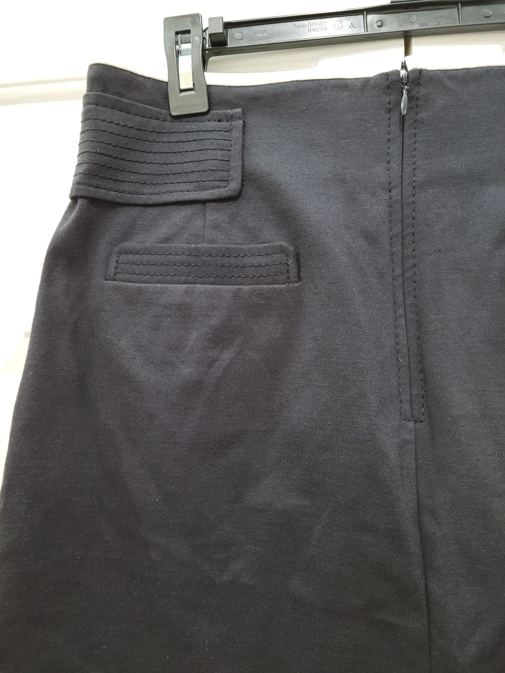 Ann Taylor Black A-Line Skirt with Gold Buckle - Picture 4 of 12